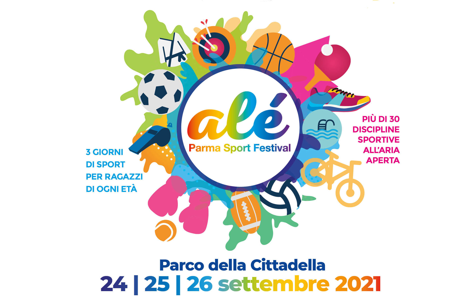 Alè Parma Sport Festival: tre giorni di sport per tutti in Cittadella